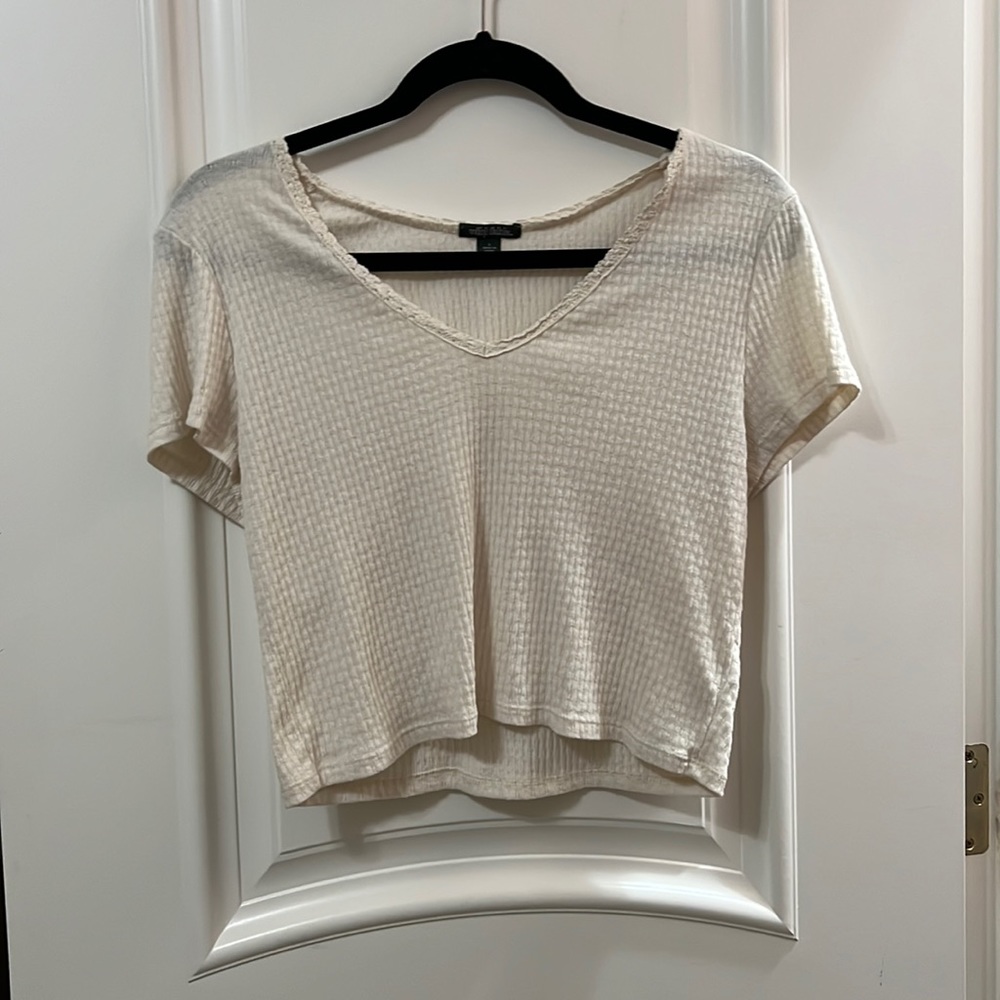 wild fable cream crop top
